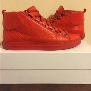 Balenciaga arena high rogue braise red size 44